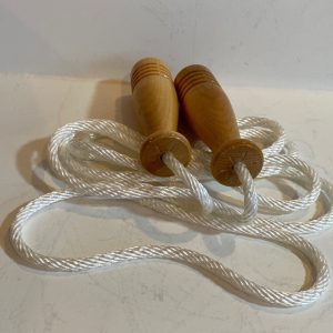 Maple Wood Toy Jump Rope with Clear Finish